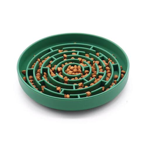 Silicone Pet Bowl Slow Feeder Dog Cat Non-Slip Anti Spill An