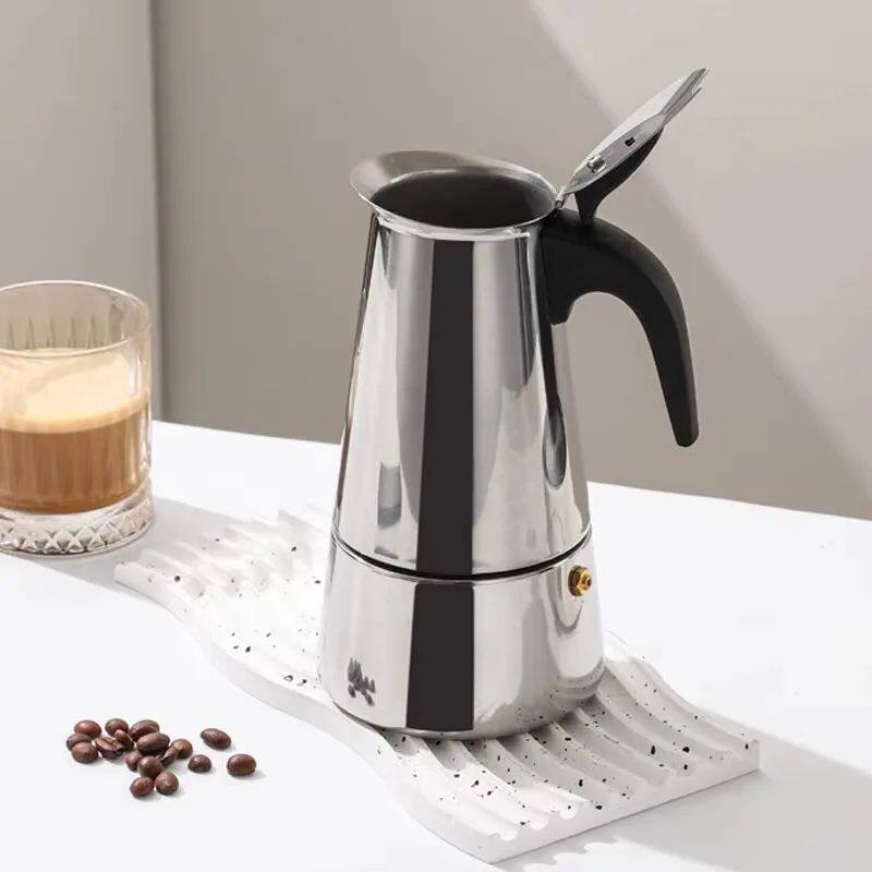 Stainless Steel Moka Pot European Style Coffee Cup Portable