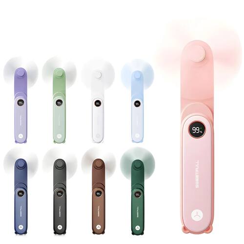 Portable Handheld Fan 1500mAh Battery Capacity USB-rechargea