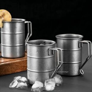 1PC Outdoor Retro Coffee Mug Creative Vintage Camping Cup Pi
