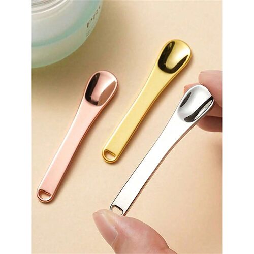 1/2/3/6 Reusable Cosmetic Spatulas And Mini Spoons, Suitable