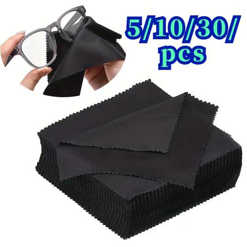 5/10/30/pcs/lot 13*13cm Glasses Cleaning Cloth Microfiber Su