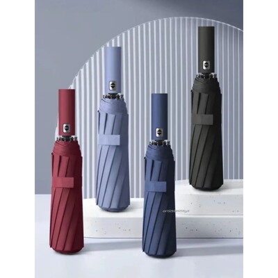 Reinforced 24-Bone Umbrella Men's Business Strong And Durabl