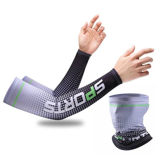 Sleeve Mask Set Summer Cycling Sun Protection Men Women Arm