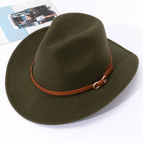 British style belt soft felt hat for men and women top hat,