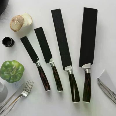 Black Plastic Kitchen Knife Blade Protector For 3.5-10 Inch