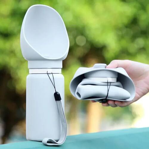 Silicone Portable Pet Water Cup Outdoor Travel Collapsible L
