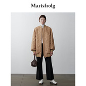 艺术匠坊 玛丝菲尔奥莱冬季 新款 高迪艺趣时尚 绗缝花稿棉服外套