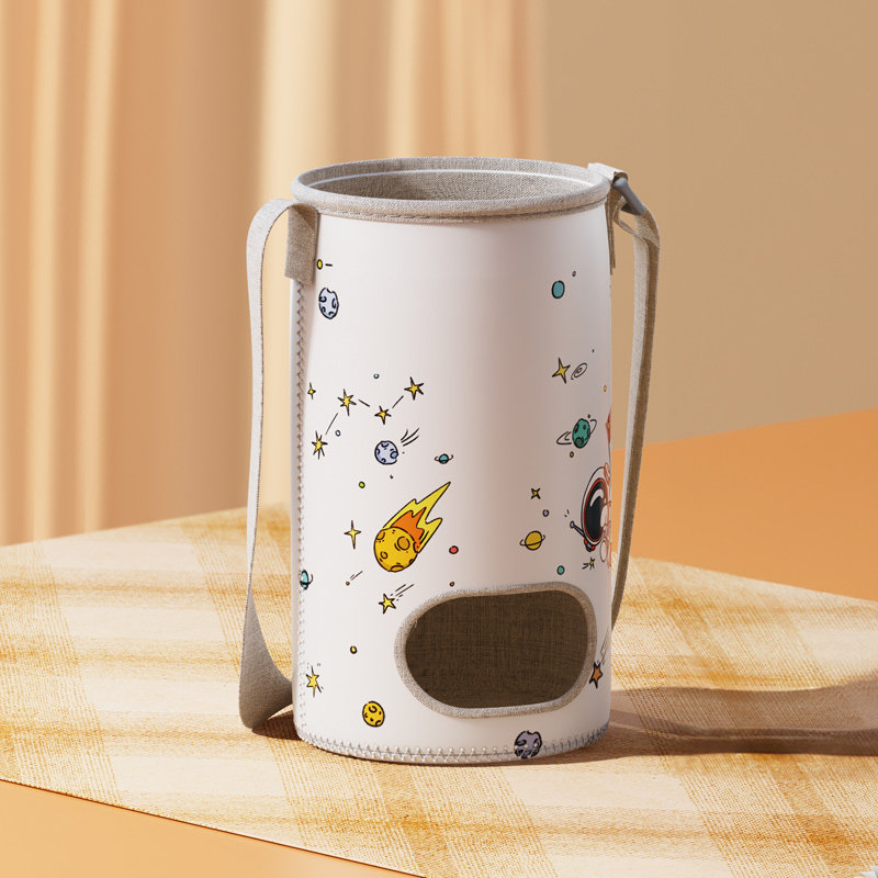 奢姿【恒温水杯配件】太空涂鸦杯套30w快充充电器奶白纯白弹盖