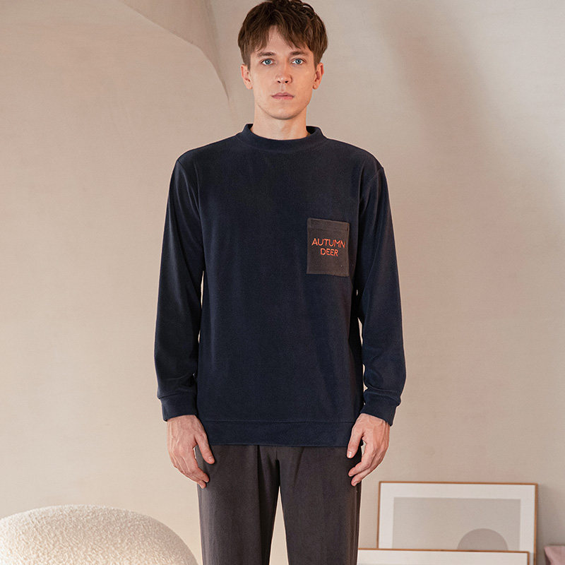 秋鹿【清仓仅剩大码】秋冬季睡衣男套头海岛绒家居服珊瑚绒法兰绒,女士内衣/男士内衣/家居服,睡衣/家居服套装,淘宝优惠券,粉丝福利购,淘宝优惠卷