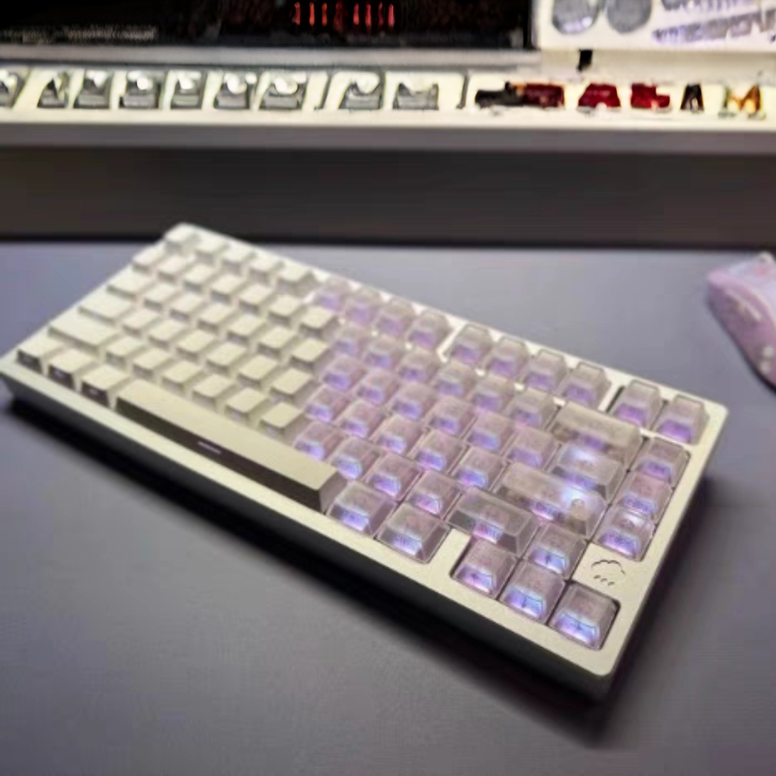 白透侧刻键帽适合wootingnano68