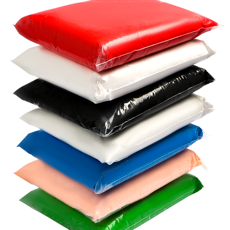 超轻粘土50g儿童幼儿园专用无毒无味彩泥橡皮泥12色超级黏土白色粘土画diy材料包树脂粘土玩具套装批发毕业