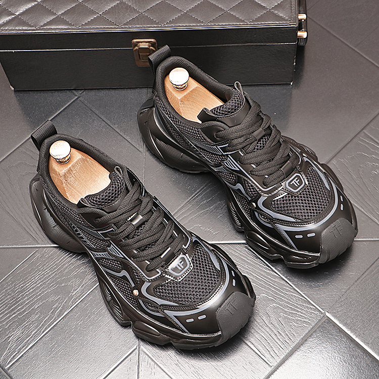 男士秋冬老爹鞋 拼色 ins 韩系潮流款 防滑耐磨男鞋日常休闲鞋