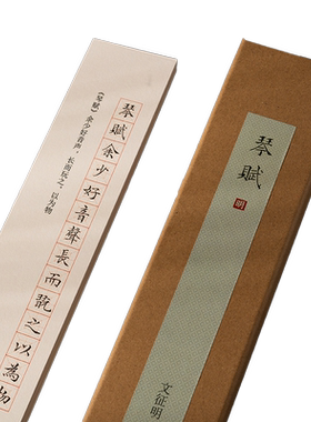 文征明小楷琴赋硬笔临摹古贴字帖
