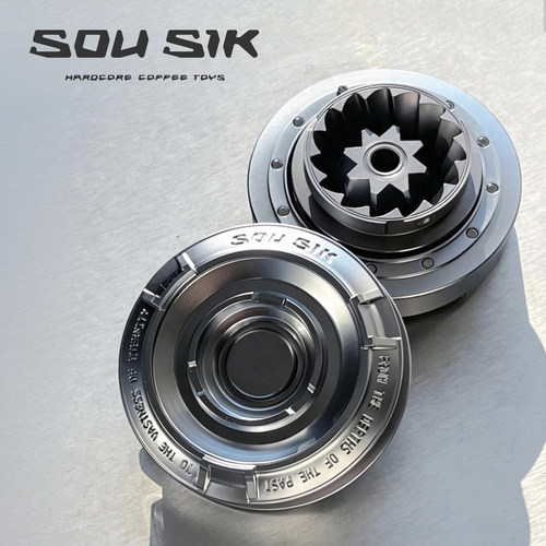 SOU SIK P-1手摇磨豆机刀盘磁力收纳盒锌合金EDC玩具