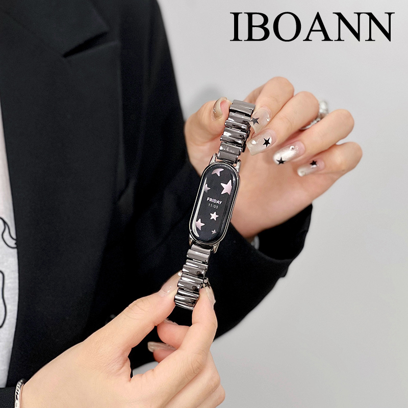 iboann适用小米手环9876不规则带