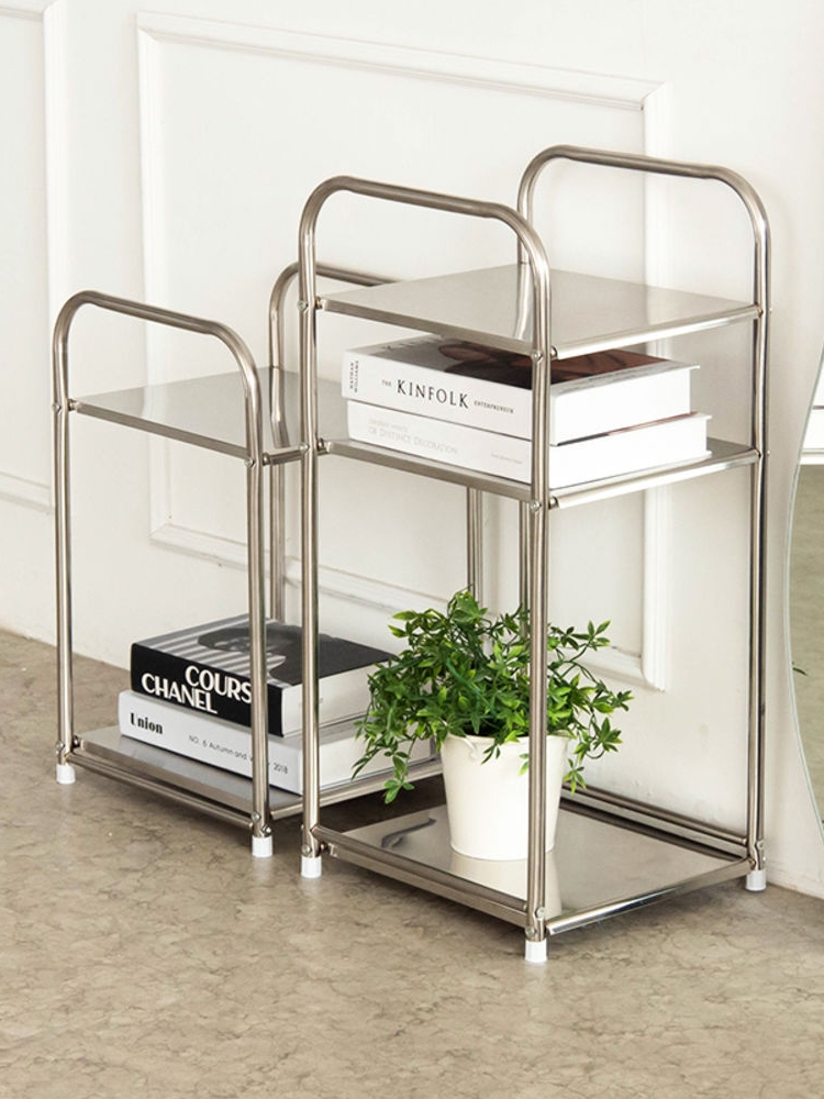 不锈钢脸盆架落地式包豪斯风格卫生间盆收纳架厨房厕所浴室置物架