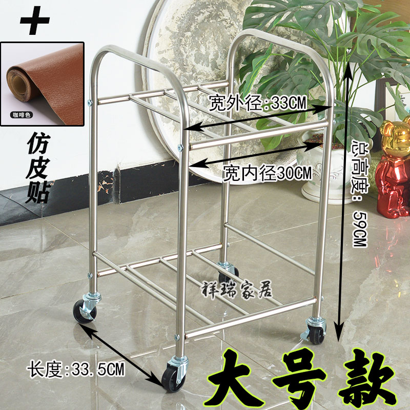 不锈钢收纳小推车置物架客厅卧室边几角几浴室卫生间脸盆架