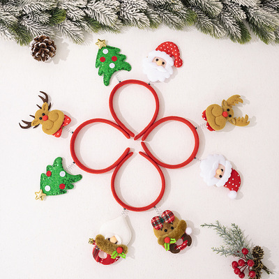 Christmas headband hairpin reindeer headband decoration头带
