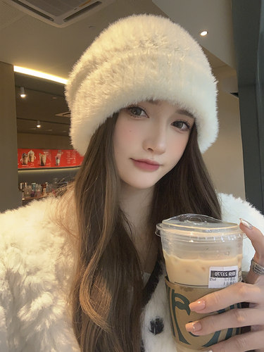 针织帽出游休闲女冬季卷边