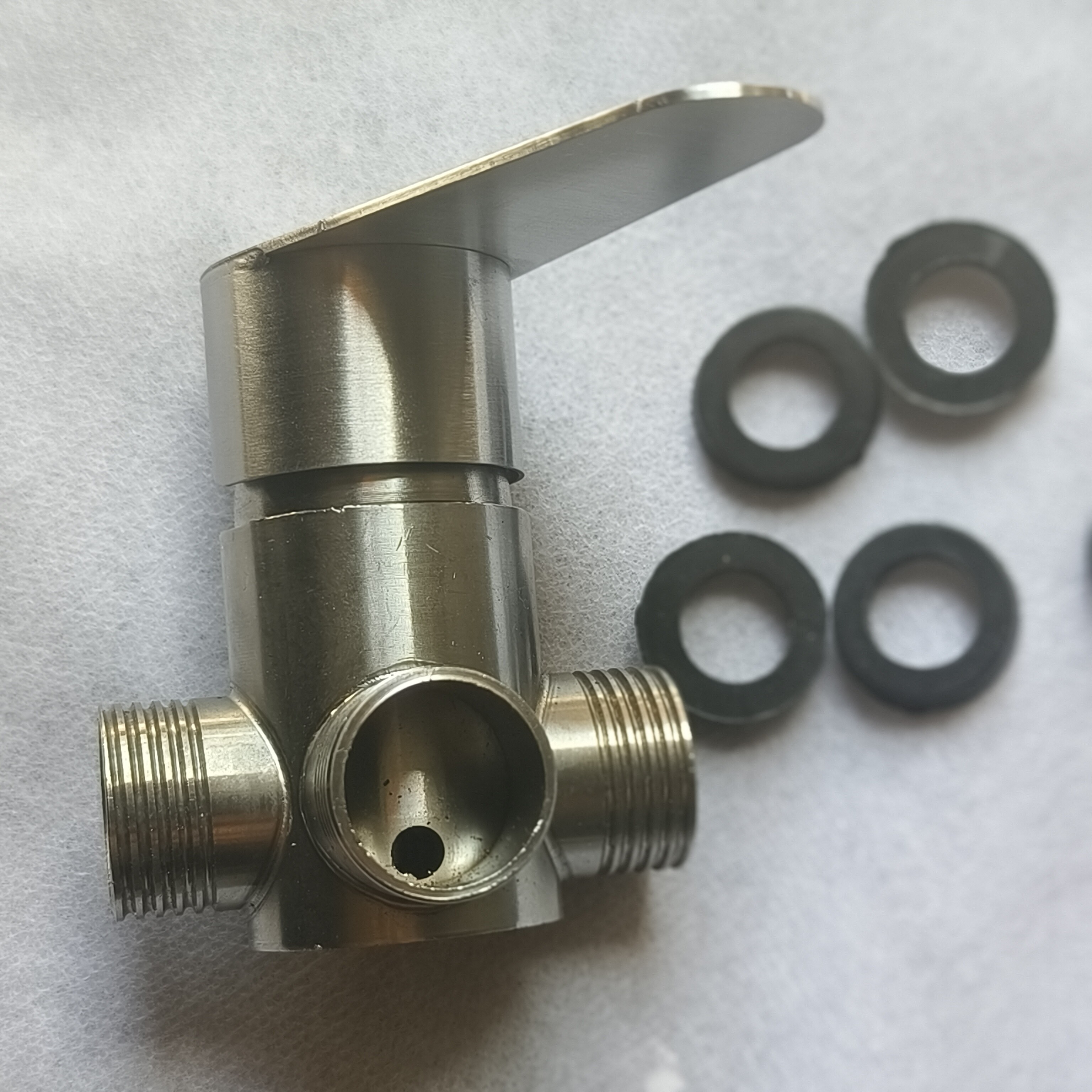 不锈钢电热水器不锈钢混水阀明装开关冷热混合阀u型水龙头配件