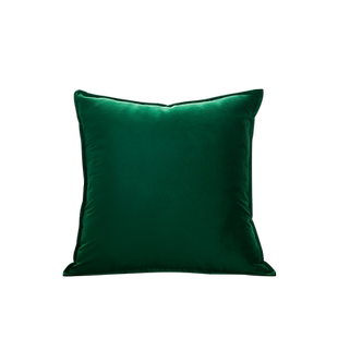 古尔曼 橄榄绿天鹅绒抱枕北欧森系客厅沙发靠垫床头复古墨绿靠枕