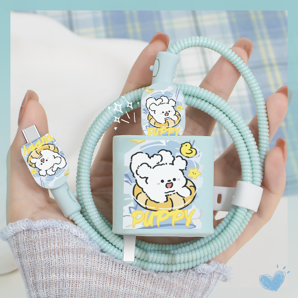 充电器数据线保护套简约硅胶新款