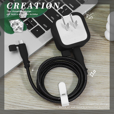 充电器数据线保护套简约纯色新款