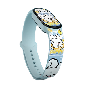 适用于小米手环9腕带卡通产品可爱新款小米手环8快拆表带3/4/5/6/7NFC版智能手环硅胶印花防水表带男女生新款
