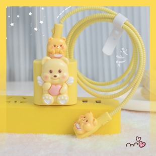 防折断数据线缠绕绳适用OPPOFindx6充电器保护套80WFindN2/N2flip/FindN3flip手机壳一加ACE一加12/11硅胶款