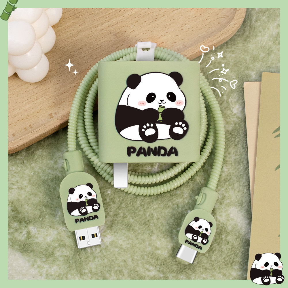 充电器数据线保护套印花硅胶新款