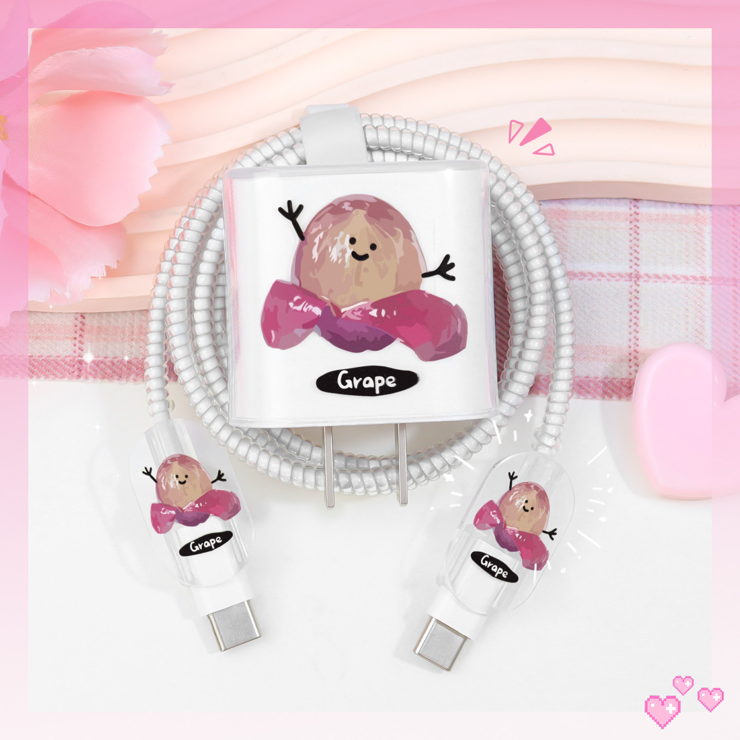 适用苹果17/16全包耐脏充电器套20W快充iPhone16e数据线保护套苹果17Promax防断裂修复神器苹果15/14通用绕绳,3C数码配件,充电器保护套,淘宝优惠券,粉丝福利购,淘宝优惠卷