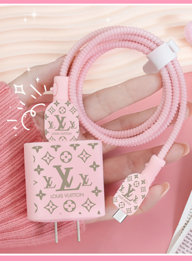 适用iPhone16Promax手机充电器数据线保护套20W苹果15Pro/14充电线缠绕线套防折断13plus/12/iPad硅胶简约款