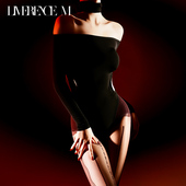 涞觅「猎手」一字肩连体衣女黑色纯欲丝滑性感镂空抹胸露肩紧身衣