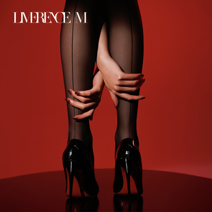 涞觅「情弦」后竖线丝袜女春秋一线裆性感诱惑薄款 袜 高级感连裤