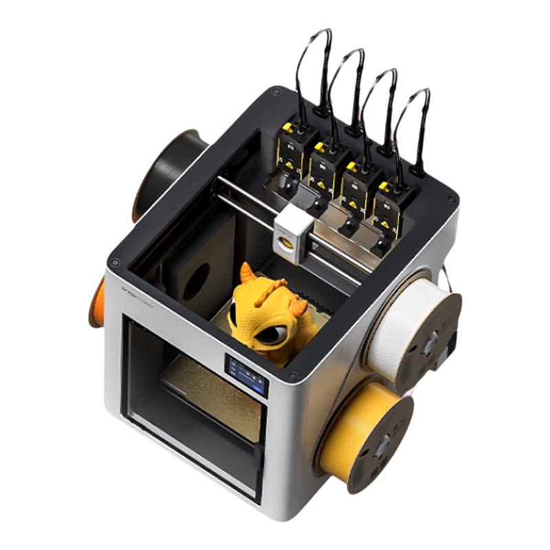 Snapmaker快造 U1 3D打印机多彩色独立4喷头打印机大尺寸FDM家用自动桌面立体高精度高速AI检测烘干