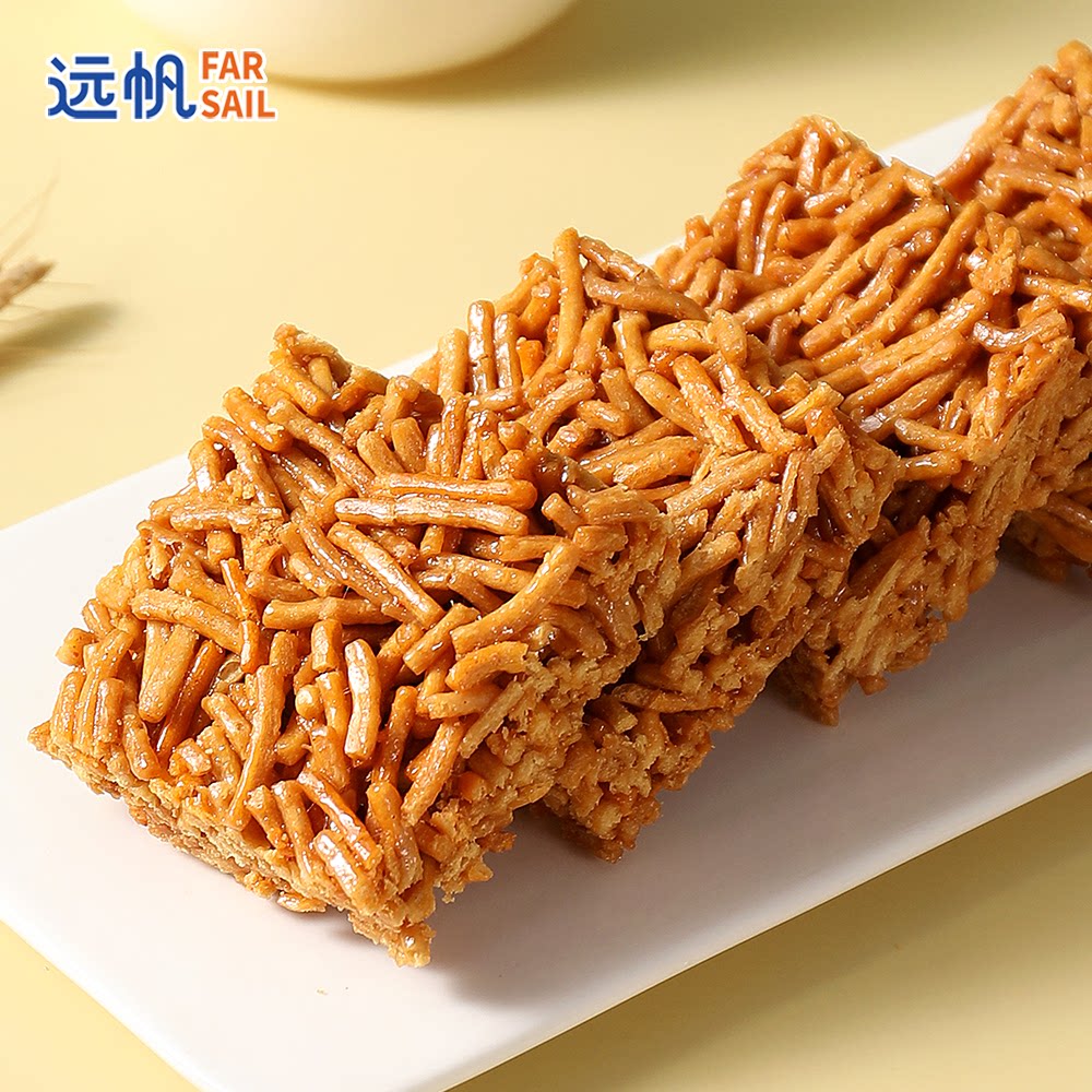 远帆老式沙琪玛硬脆萨其马莲子酥儿时怀旧休闲零食小吃独立包装