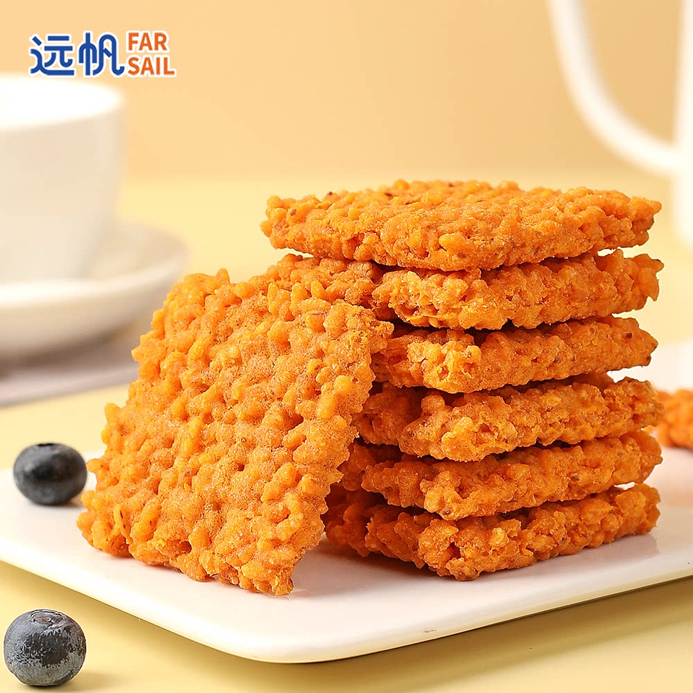 远帆蟹香锅巴独立包装休闲小零食