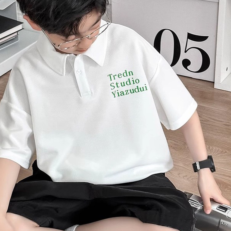 男童t恤短袖夏款儿童翻领Polo衫