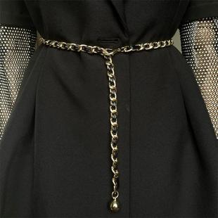 饰 聚酯纤维细腰带百搭装 小香风女款 腰链