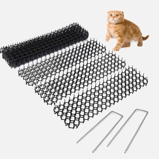 驱猫神器花盆隔离防猫踩踏 钉驱猫网阳台 绿植防猫刺垫家用防猫刺