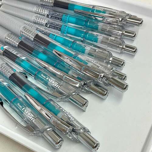 派通按动可更换笔芯塑料中性笔