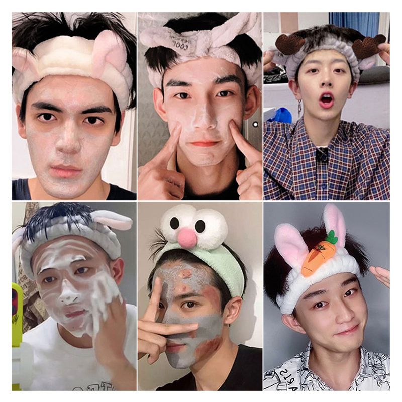 洗脸用的不湿头发带宽男款敷面膜男女通用发箍防湿神器专用工具