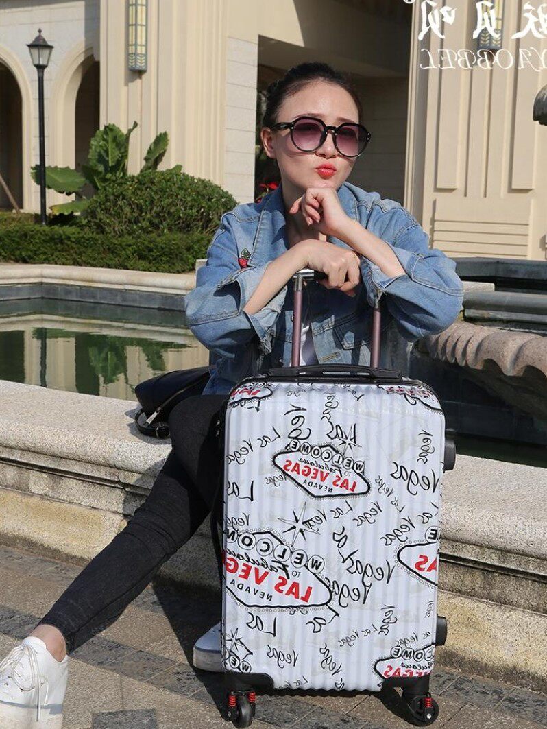 密码箱小型轻便小号20寸学生女短途旅行轻便行李箱印花铝框拉杆箱在类目 箱包皮具/热销女包/男包, 旅行箱中 - 来自Buy2taobao.com提供专业的淘宝代购服务