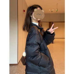 欧洲站黑色白鸭绒羽绒服女2025冬季新款版型巨好看的冬装中长款保