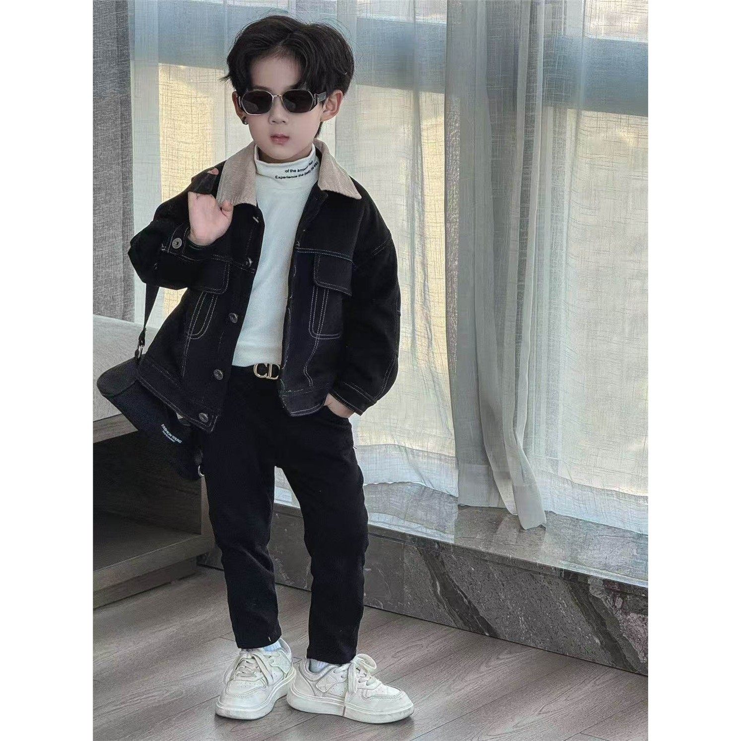 欧洲站男童冬装外套2025新款工装儿童夹克夹棉中大童装休闲上衣帅,童装/婴儿装/亲子装,夹克/皮衣,淘宝优惠券,粉丝福利购,淘宝优惠卷