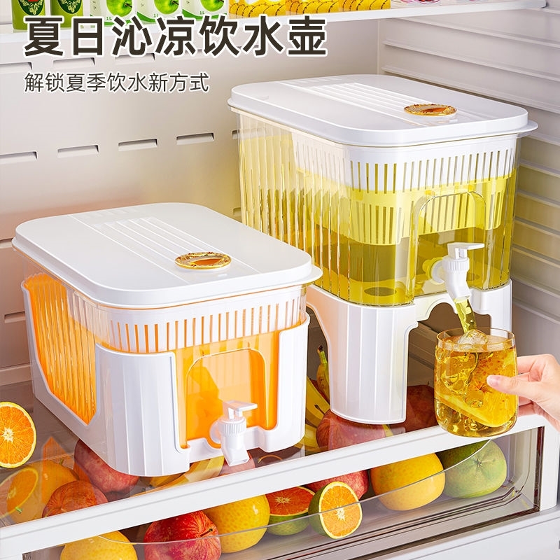 5L家用饮料桶食品级冰箱冷水壶带