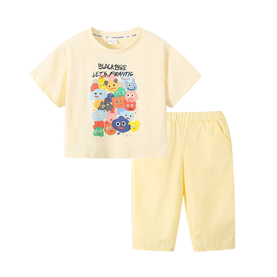 女童夏季套装裤子短袖上衣洋气新款韩版T恤夏装时尚运动两件套