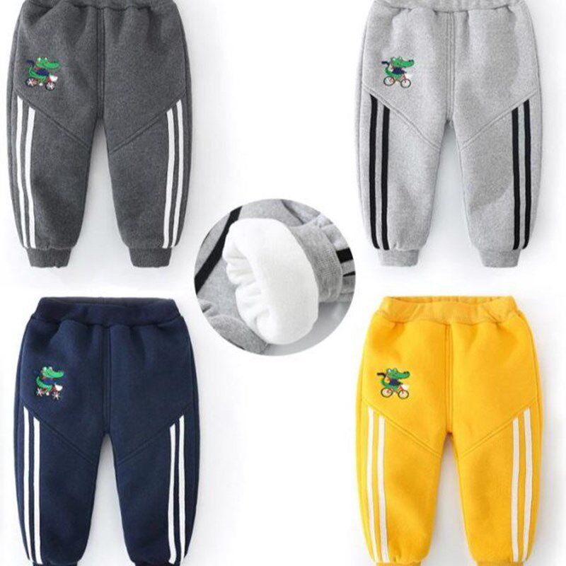 2025男童裤子秋冬新款洋气宝宝加厚大卫衣运动裤儿童加绒裤不起球
