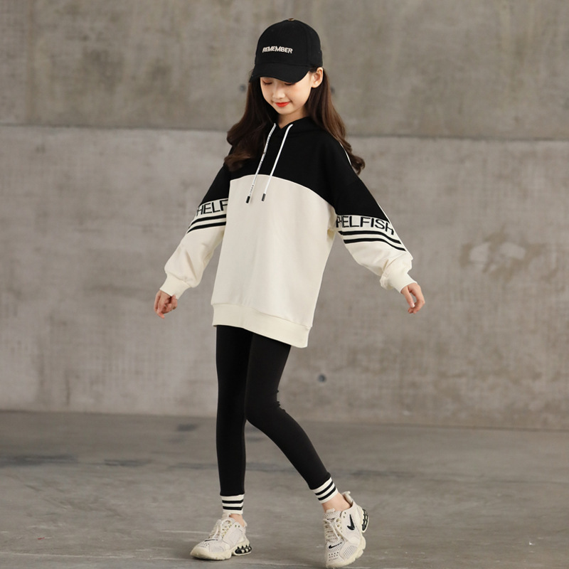 女童秋季套装休闲12岁女孩服装2025新款中大童运动服儿童卫衣韩国